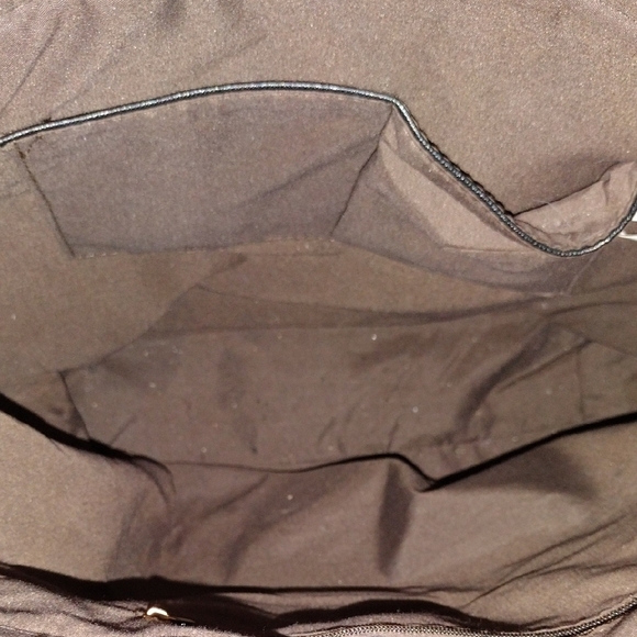 Black Tote Bag with Gold Bee Accent - Picture 5 of 16